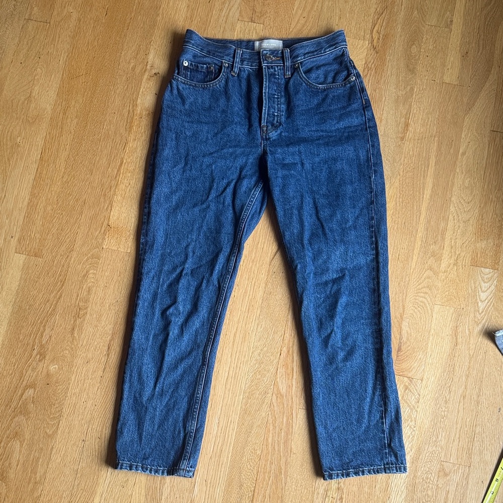 Everlane 90s Cheeky Jean 25 Ankle Organic Cotton - Dark Blue
